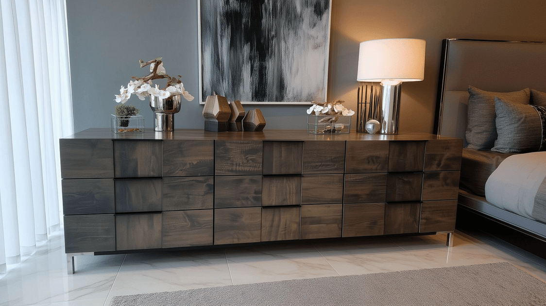 Loft Solid Wood Modern Bedroom Dresser | SoBe Furniture Loft Solid Wood Modern Bedroom Dresser | SoBe Furniture