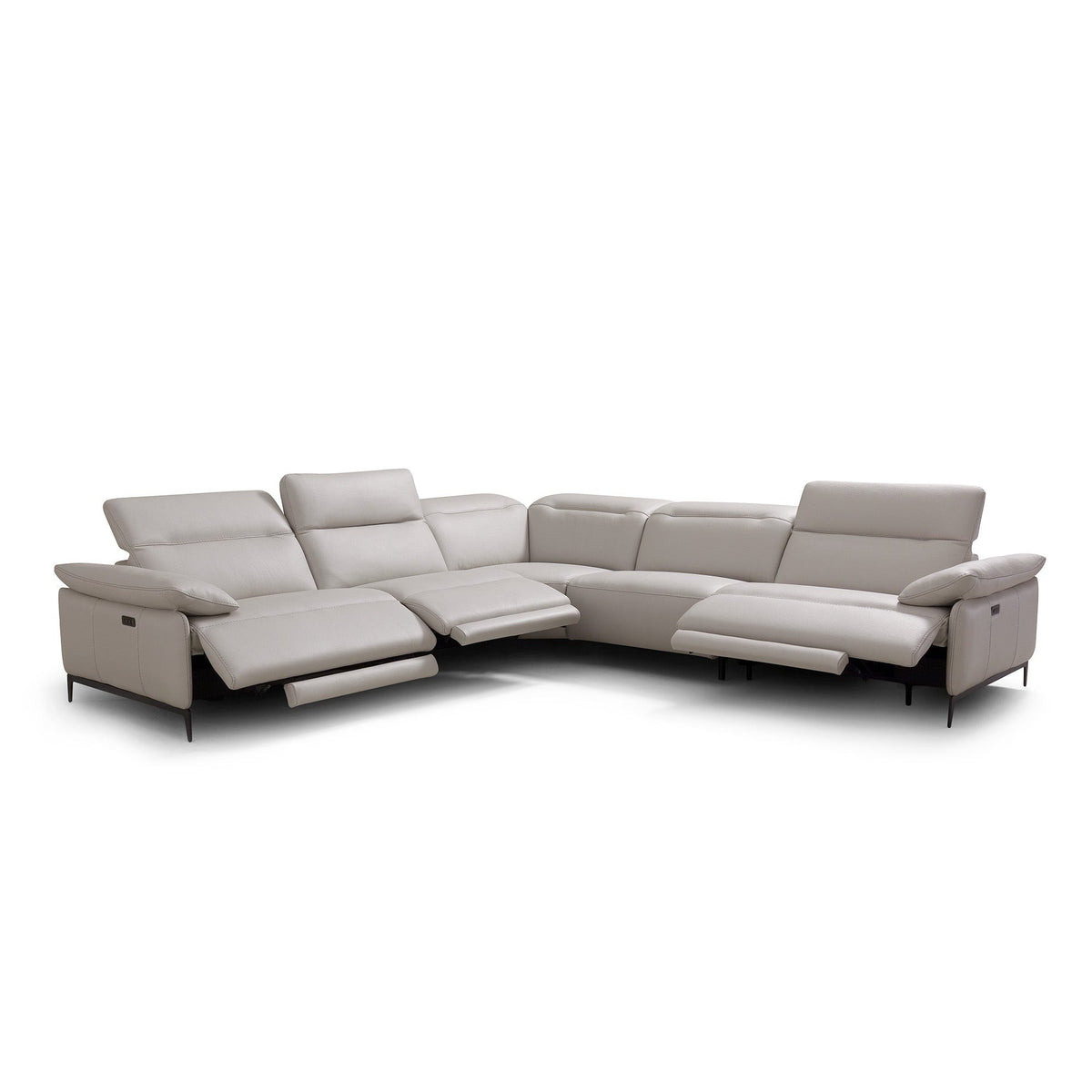 Incanto i845 Brignac Power Reclining Corner Sectional, 3 Power Seats (125 x 125 in)