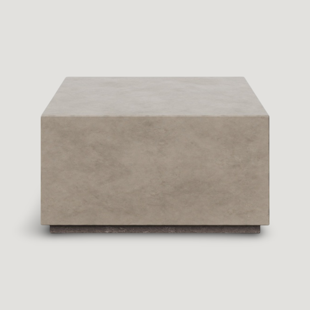 Block Rectangular Contemporary Gray Coffee Table – SoBe Furniture