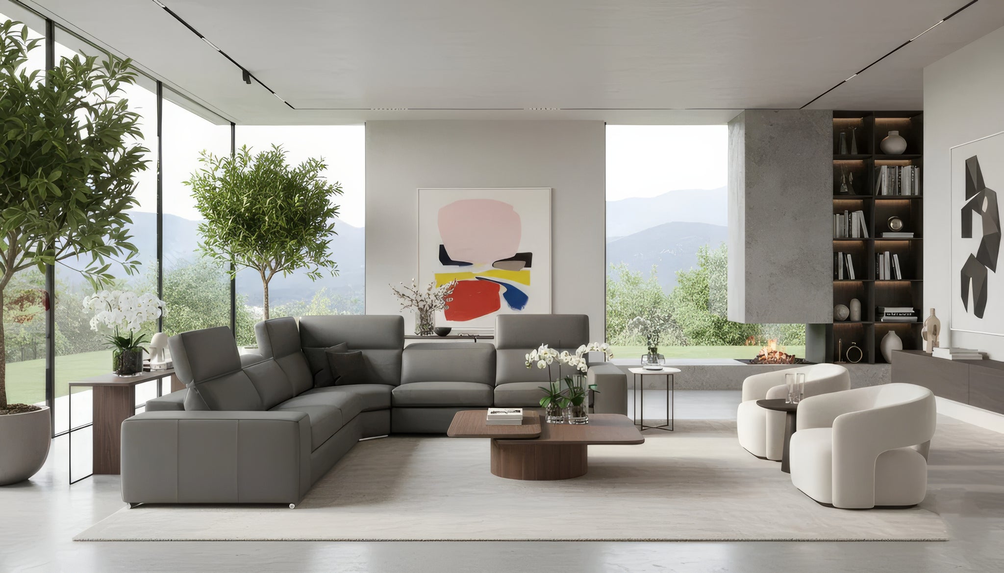 Ambasciatore II Italian Triple Reclining Le | SoBe Furniture