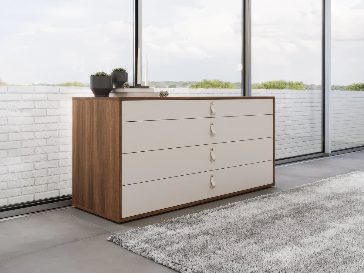 contemporary modern dresser Agora Walnut Modern Dresser
