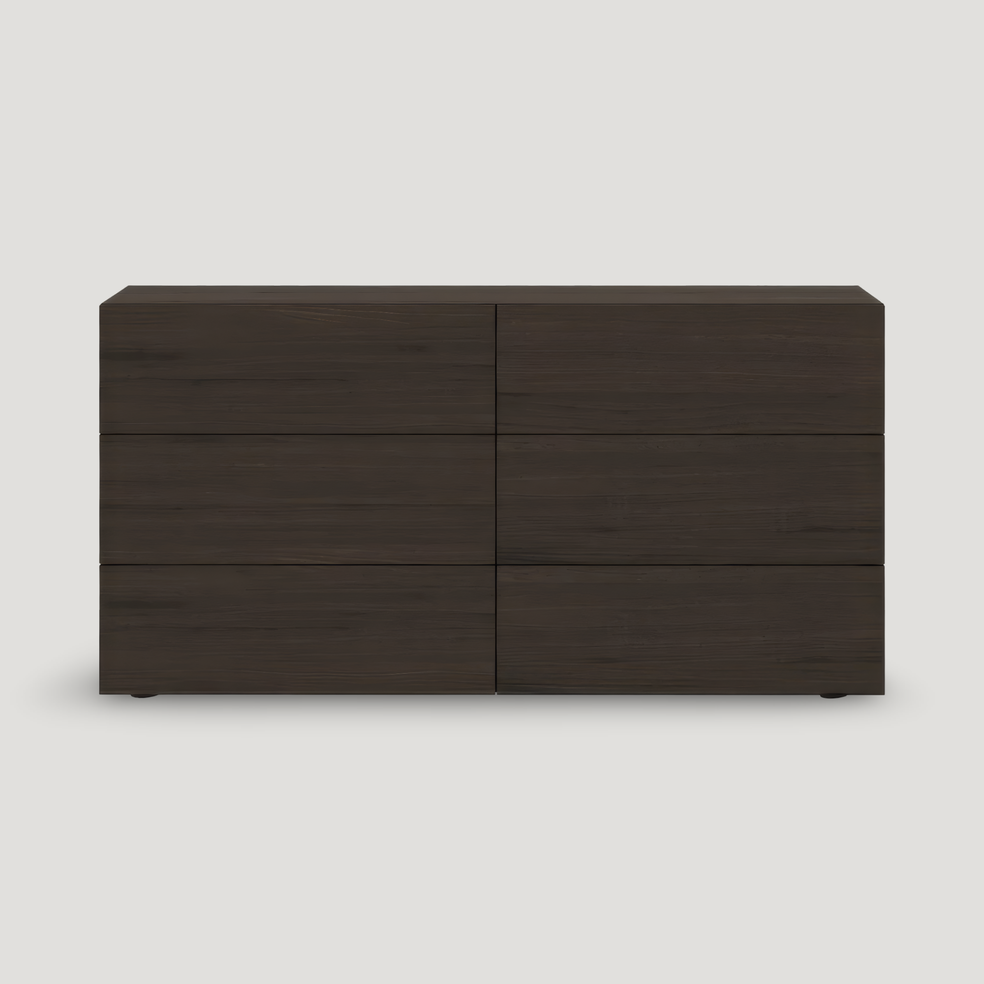 modern dark wood dresser Elara Dark Oak Modern Dresser