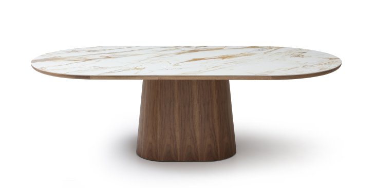 Marbella Marble & Walnut Dining Table | SoBe Boca Raton – SoBe Furniture
