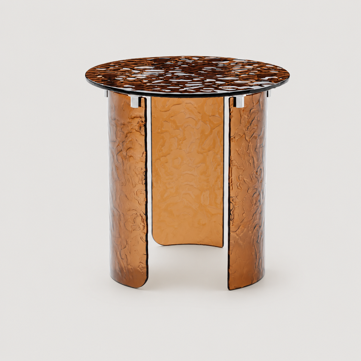 Veneto Bronze Glass Side Table | SoBe Furniture Boca Raton